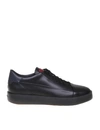 SANTONI Sneakers Leather Lace-Up,4BE82335-45E8-1C93-EC8F-5D29F961587D