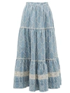 GUCCI TIERED GG BRODERIE-ANGLAISE COTTON SKIRT,44d06b3e-daeb-8131-baa3-e5715250e93e