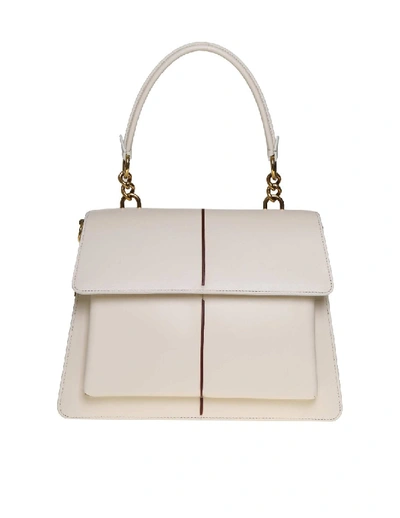 Marni Shoulder Bag Attache 'in Leather Ivory Color In White