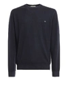 ETRO MIDNIGHT BLUE WORSTED WOOL SWEATER,f5aff15b-2510-d51b-2aa2-77dc9fa8eed1