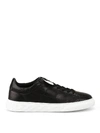 Hogan H365 Black Leather Low Top Sneakers In Black