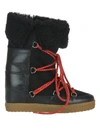 Isabel Marant Black Shearling Nowly Boots