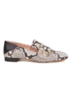 BALLY LEATHERLOAFER 'MAELLE' IN SNAKE-LOOK GREY/MULTI,a9f1c604-d967-0989-eedb-97948a3cb795