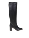 CASADEI Agyness Leather Boot In Black Color,847064D6-99A1-BC62-2961-4BE5210B0D84