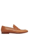 DUNHILL LEATHER PENNY LOAFERS,FC80E783-8D25-8404-5123-F377E6AC4C1A