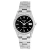 ROLEX DATE BLACK DIAL OYSTER BRACELET STEEL MENS WATCH 15210,bb03fc9a-dcb3-fea3-fbb3-518a5a2e3145