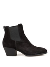 Hogan Texan Style Black Suede Ankle Boots