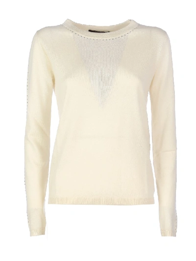 Max Mara Solange Silk Sweater In Neutrals
