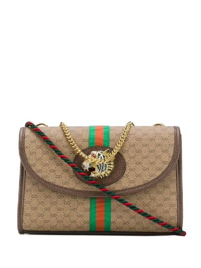 Gucci Rajah Small Shoulder Bag In Neutrals