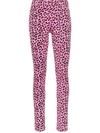 Gucci Leopard Print High-waisted Skinny Jeans In Pink