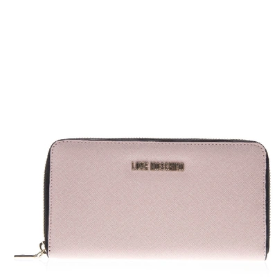 Moschino Pink Faux Leather Wallet