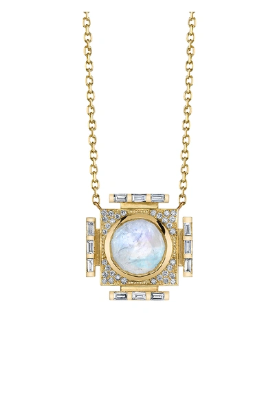 Ark Moonstone And Diamond Manifestation Necklace