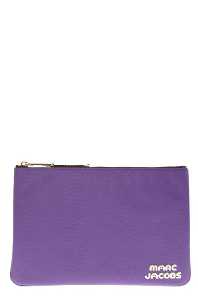 Marc Jacobs Violet Nylon Card Holder Fw 2018 In Purple