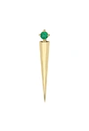 ARK EMERALD SINGLE DAGGER EARRING,c0df9a7c-30fb-6a59-5c37-8888137b92ab