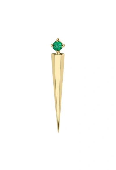 Ark Emerald Single Dagger Earring