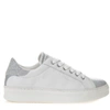 CRIME LONDON WHITE SNEAKERS IN LEATHER WITH SILVER DETAILS,f6e10c7d-5559-1621-2a70-8dde60c30ec6