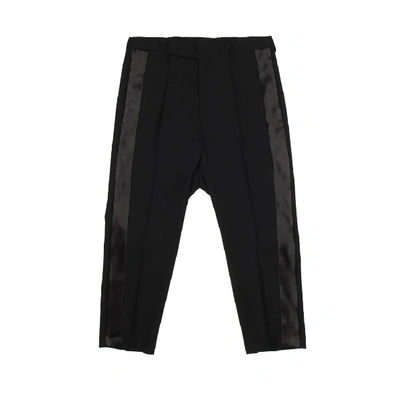 Rick Owens Tux Cropped Astaires Pants In Black