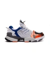 VETEMENTS Vetements Grey & Orange Spike Runner 400 Sneakers,80C91D8E-2B6C-5088-9796-836B54C14282