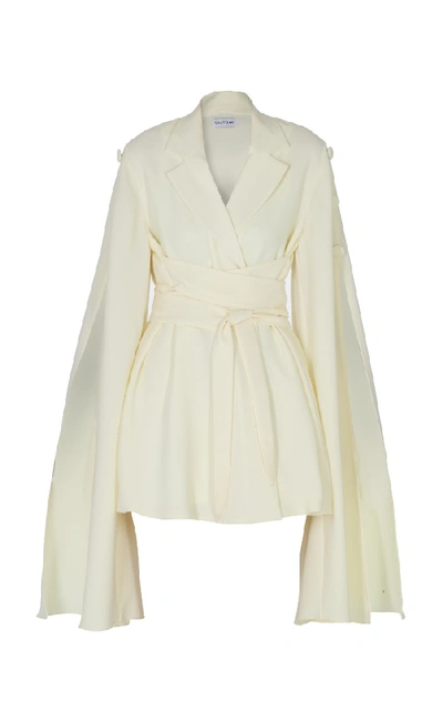 Anatomi Cross Body Belt Blazer In White