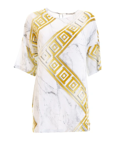 Versace Printed Tunic In White
