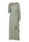 AMAL AL RAISI ASYMMETRICAL SLEEVED KAFTAN,a68a2486-a3db-d9c7-be2a-ead7d043ce19