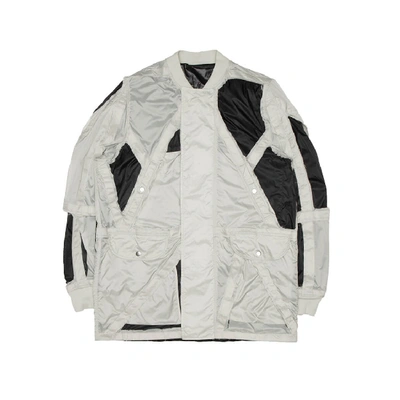 Rick Owens Cut-out Rod Jacket In White