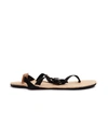 Hender Scheme Black & Natural Devise Strap Sandals In Black
