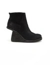 GUIDI GUIDI WEDGE HEEL SUEDE ANKLE BOOTS,6006/BLKT