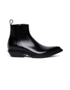 BALENCIAGA BALENCIAGA BLACK LEATHER BOOTS,566659/1000