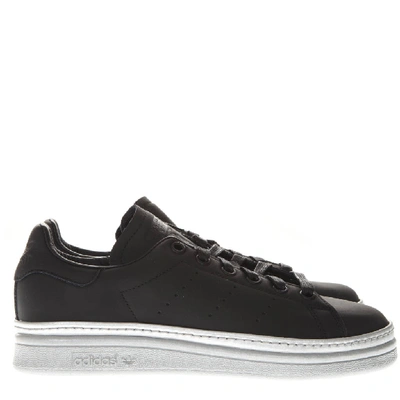 Adidas Originals Stan Smith New Bold Black Leather Trainers