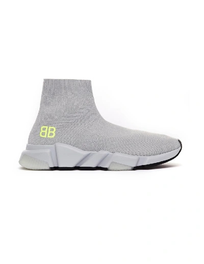 Balenciaga Speed Trainer Grey 'bb' Sneakers