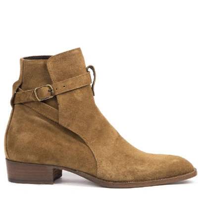 Giuliano Galiano Flash High Top Suede Ankle Boots In Brown