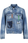 Dsquared2 Rave On Denim Jacket In Blue
