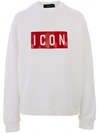 Dsquared2 Printed Icon Sweatshirt In White