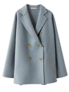 ACNE STUDIOS BLUE WOMEN'S ODINE DOUBLE BREASTED COAT,A90106