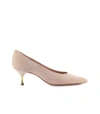 ROBERTO FESTA CLAUDE PINK SUEDE PUMP,CLAUDE/WEB93