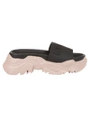 N°21 TWO-TONE BLACK AND PINK SLIPPERS,SS00440038S002