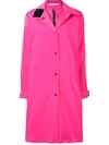 OFF-WHITE PINK WOMEN'S LONG K-WAY TRENCHCOAT,OWEA164R19A39062