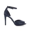 MICHAEL KORS BLUE GLITTER CAMBRIA HEELED SANDAL,40S9CBHA1D-391