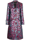 VERSACE MULTICOLOR WOMEN'S BOTANICAL EMBROIDERED COAT,A83798 A230879 SOR