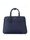 BURBERRY THE SMALL BANNER REGENCY BLUE LEATHER BAG,c889b205-c17f-efc3-86b1-f08108375018