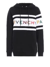 GIVENCHY MULTICOLOUR LOGO EMBROIDERY TWO-TONE HOODIE,f0e255e2-0c98-f992-b72c-e928dc0c2a03