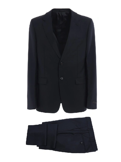Prada Wool And Mohair Blend Two-piece Suit In Black