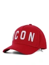 DSQUARED2 ICON RED BASEBALL CAP,fa9932e3-b43c-0f31-2c1b-adce825755da