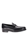 TOD'S DOUBLE T GLOSSY LEATHER LOAFERS,e94f7482-e21e-68bc-3d35-7cf28ba17ccc
