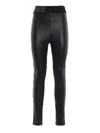 FENDI NAPA LAMBSKIN LEGGINGS LOGO WAISTBAND,62d4ee8d-3eb3-3d92-45ea-dfc7dd0a0c5d