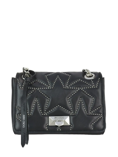 Jimmy Choo Helia Studded Quilted Leather Bag In Black