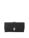 ALEXANDER MCQUEEN SKULL DETAILED LEATHER WALLET,9c669e28-424e-daf6-9a20-6e4a95d1af02