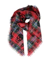 ALEXANDER MCQUEEN SKULL SILK BLEND TARTAN SCARF,d3d1ff44-1b13-6d4d-3314-e58a30b9e4ce