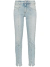 GIVENCHY BLUE WOMEN'S VISIBLE SEAM STRAIGHT-LEG JEANS,BW50EB50AG